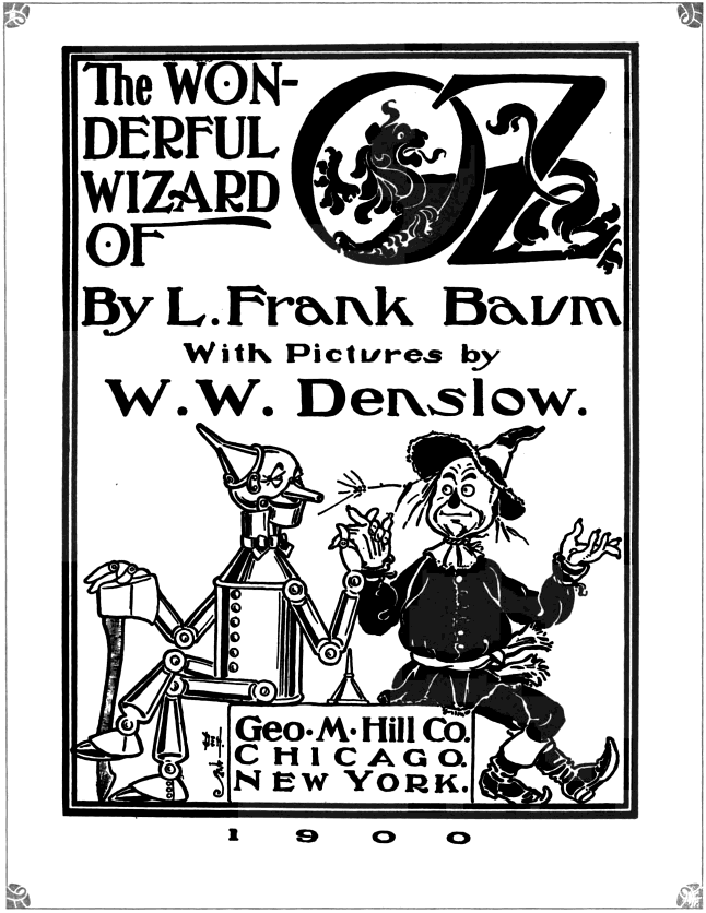 Denslow illustrations from the original 1900 Oz books