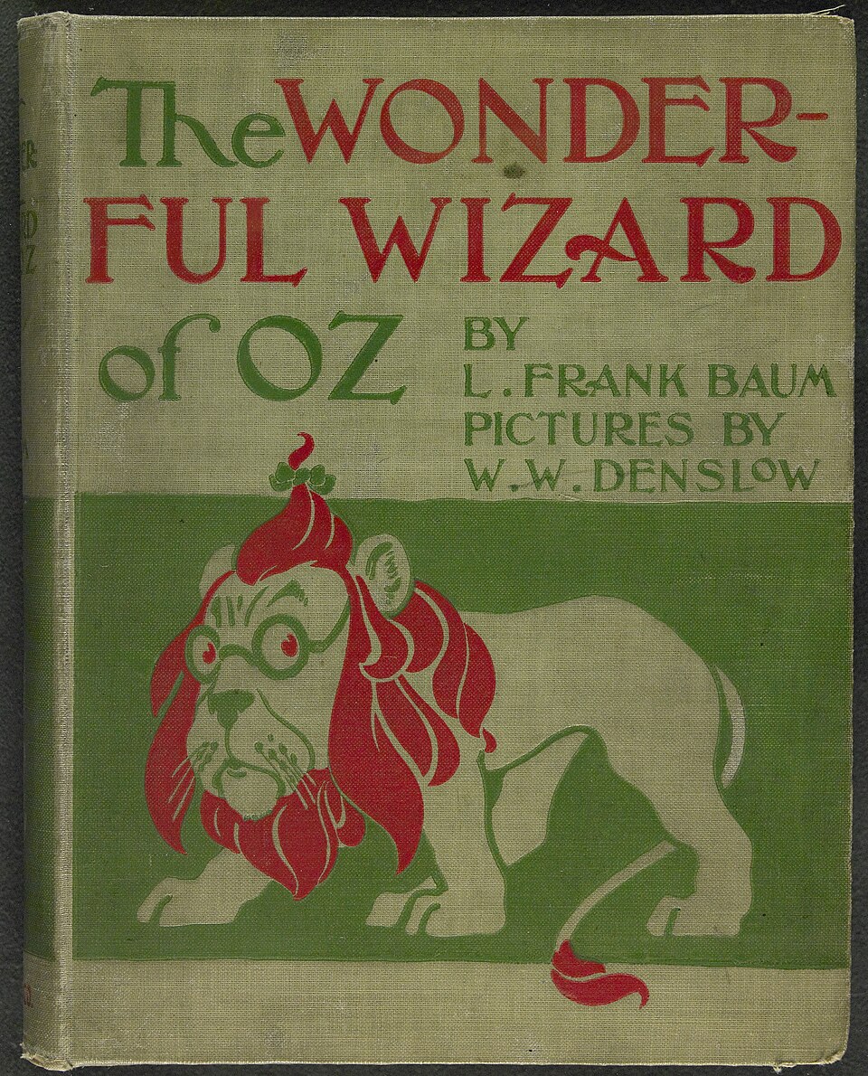 1900 first edition cover of The Wonderful Wizard of Oz