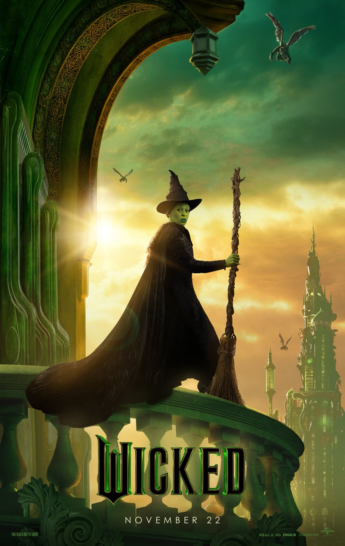 Cynthia Erivo as Elphaba in the 2024 film