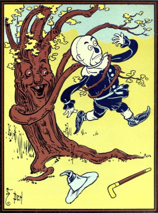 Denslow illustration of the fighting trees