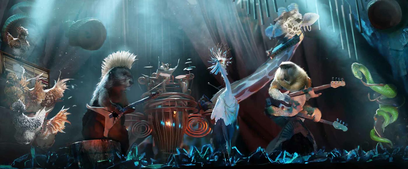 Concept art: the Ozdust Ballroom band