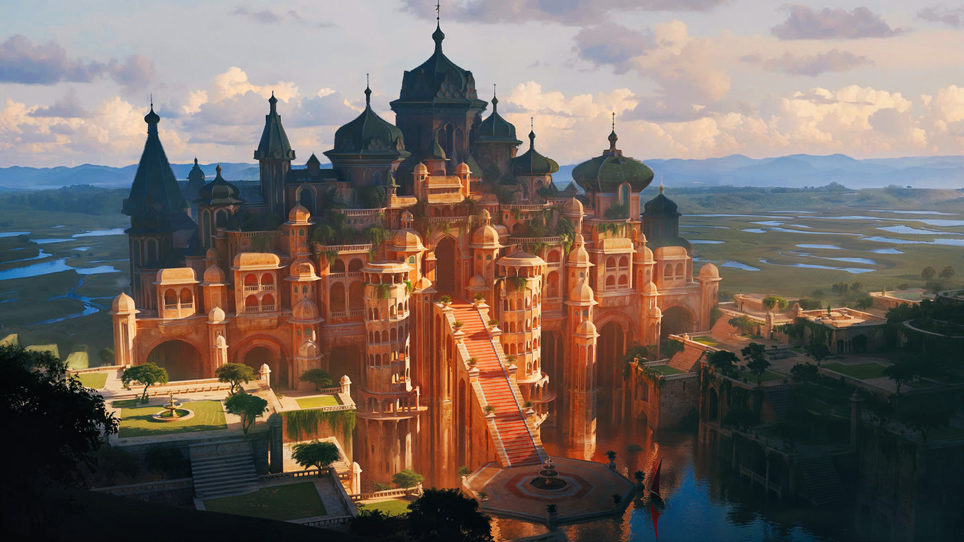 Concept art: Shiz University, the school at the heart of the story